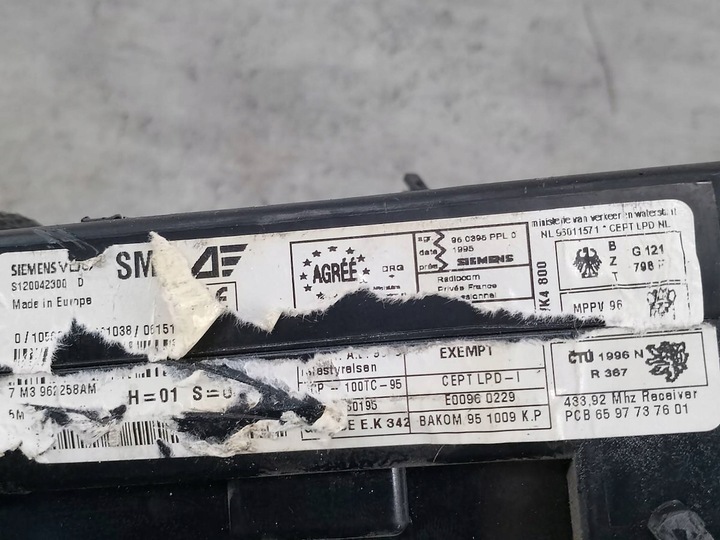 фото №9, Модуль bsi ford galaxy 7m3962258am s120042300d 1.9 tdi