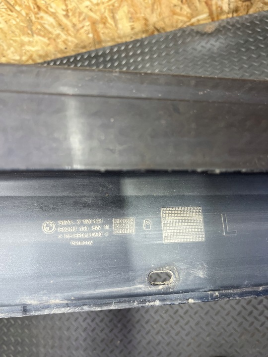 фото №12, Накладка пороговая планка bmw e60 e61 a35/5 монако-голубой/синий левая