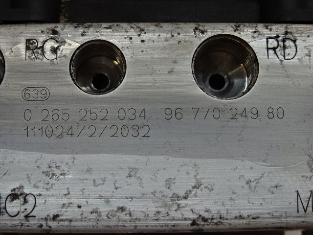 фото №8, Citroen c4 ii b7 1.6 насос гальмівна блок керування abs 0265252034 9677024980