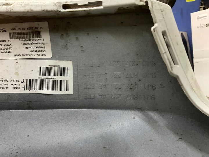 фото №11, Бампер перед porsche taycan 9j рестайлинг po 2024 9j1807221aa оригинал