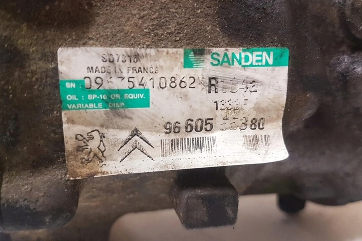 фото №6, Компресор кондиціонера citroën c5 ii break re_ 9660555380 2.2l дизель