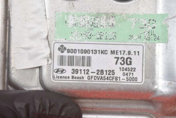 фото №7, Блок управления двигателем (ecu) 39112-2b125 9001090131kc hyundai i30 1 i 1.4 16v 109 km