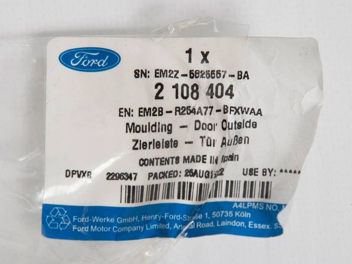 фото №4, Планка левая дверь зад s-max 15-