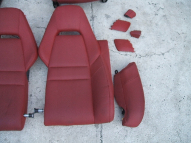 фото №7, Porsche panamera 970 рестайлінг сидіння сидіння комплект шкіра червона