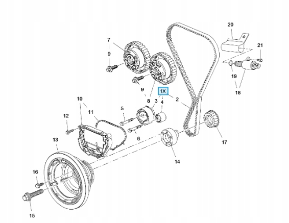 фото №6, Набір розподільний вал corsa f crossland opel оригінальний номер 1623231680/1654516080 1,2puretech