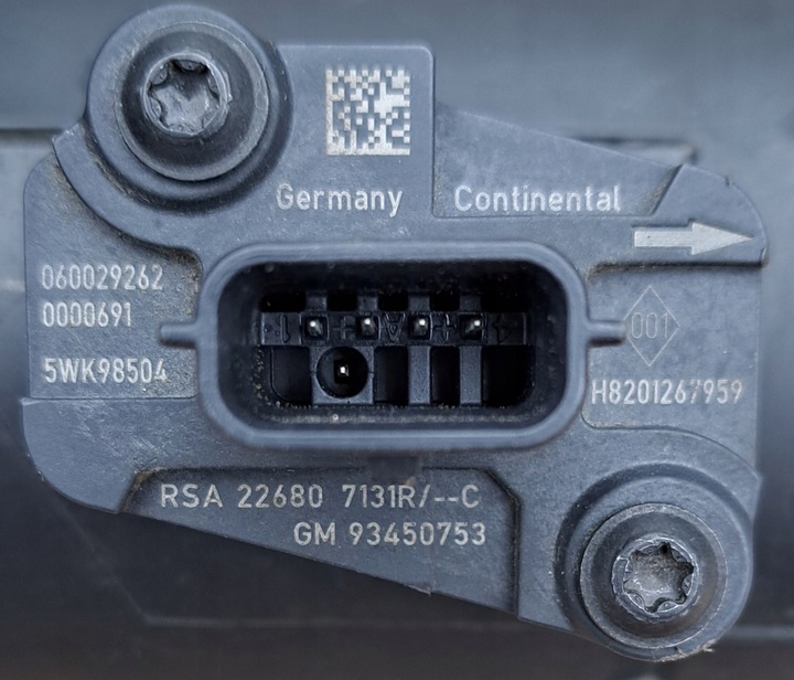 фото №7, Renault trafic iii корпус фільтра повітря витратомір 165009078r