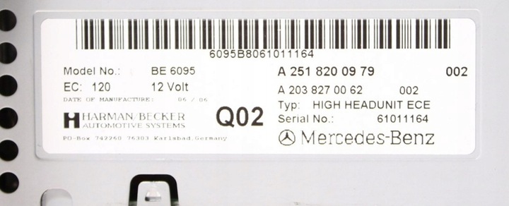фото №10, Радіо cd навігація команд mercedes w251 06r a2518200979