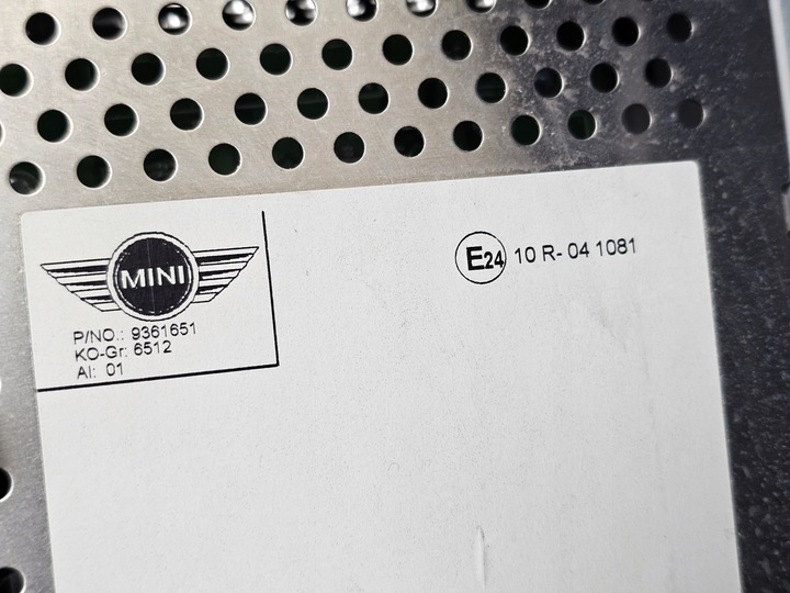 фото №8, Радіо зчитувач cd рамка захист mini cooper f55 f56 f57 9367672 mrbe303d