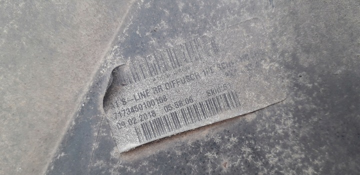 фото №12, Спойлер накладка бампера зад audi a1 i рестайлінг s-line 18r. 8xa 8xa807421m