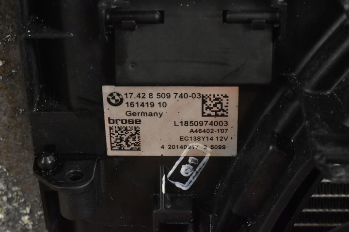 фото №12, Радіаторів води клімат вентилятор bmw f10 f11 2.0d