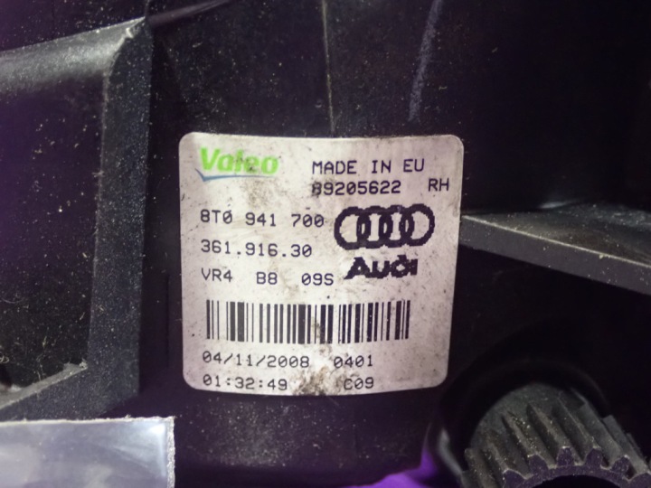 фото №6, Audi a4 b8 07- галоген праве перед 8t0941700 89205622 36191630 89074266