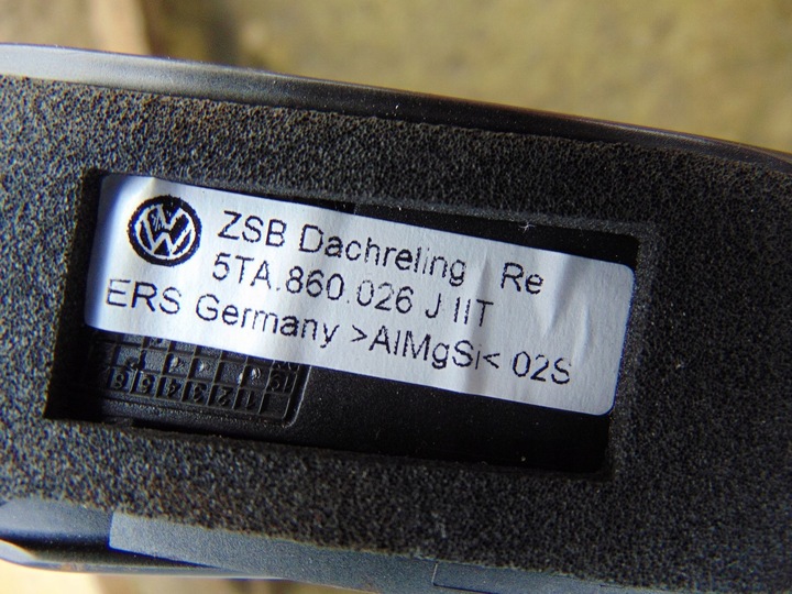 фото №13, Рейлинг крышный правый vw touran 5ta860026j