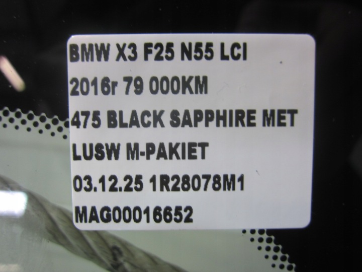 фото №11, Bmw x3 f25 лобове скло передня перед pod head up ori bmw 15r 51317265069