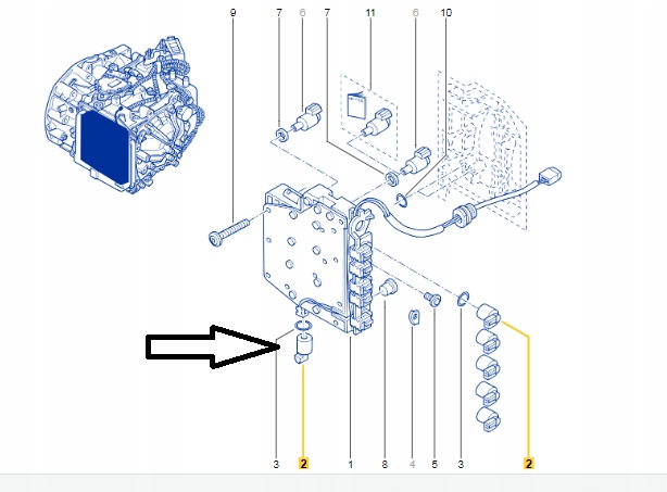 фото №4, Электроклапан клапан коробки автомат renault dp0 al4