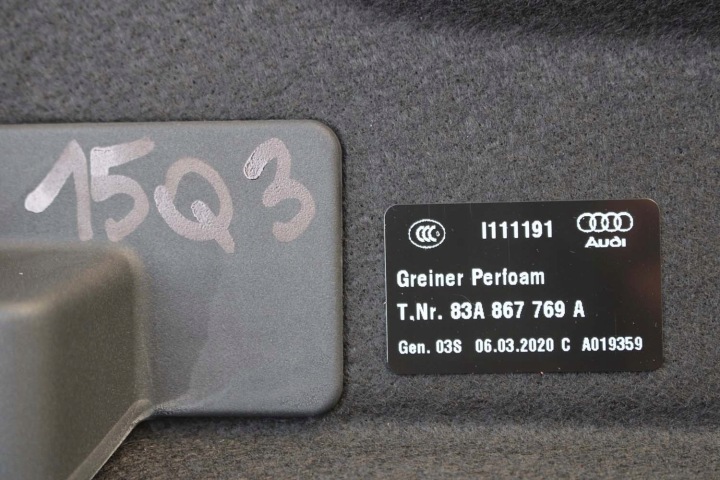 фото №7, Audi q3 полка багажника 83a867769a 83a 867 769 a xa6 чорний soul 83a867769 83a8