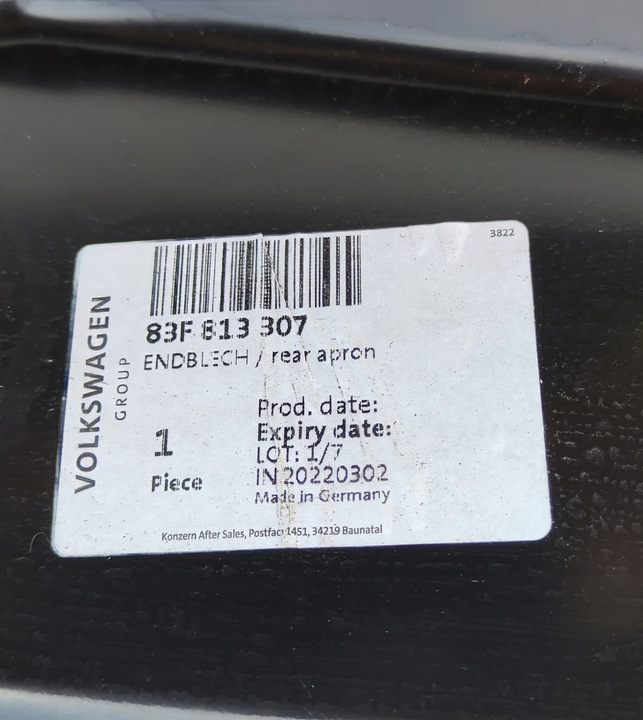 фото №3, Audi q3 83f pas задній