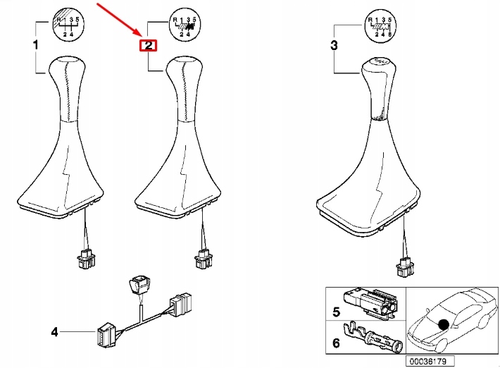 фото №8, Bmw 3 e36 ручка зміни коробка передач підсвічувана m-sport 25111222274 oem