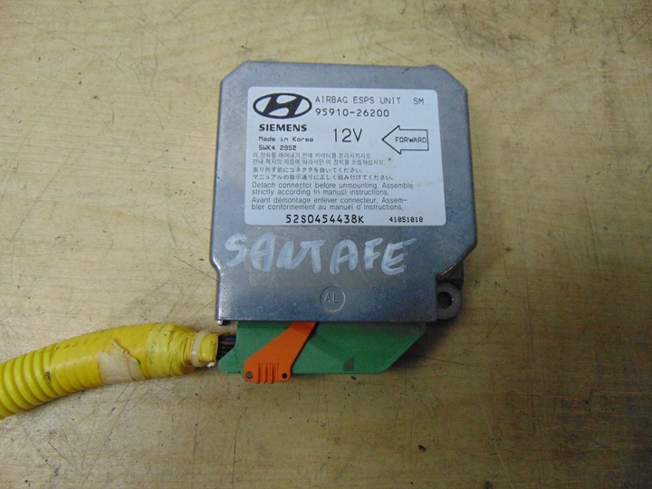 фото №1, Датчик модуль подушка безопасности hyundai santa fe 95910-26200