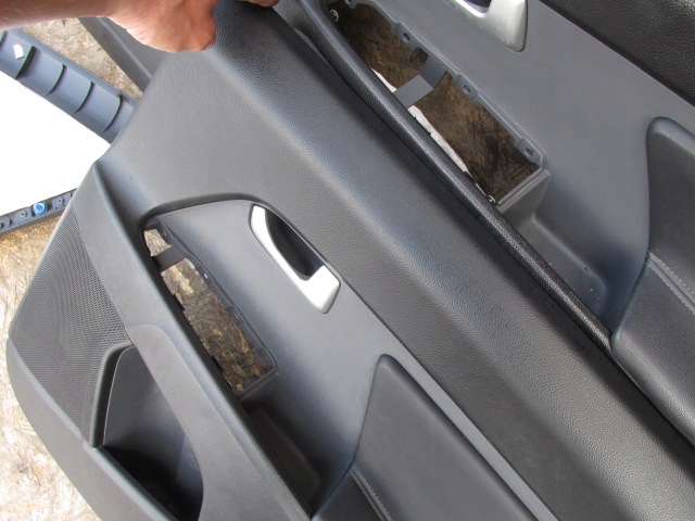 фото №10, Kia sportage iii 2010-2015r. обшивки оббивка двері комплект чорна шкіра