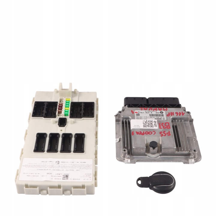 фото №11, Mini cooper d f55 f56 b37 1.5 116hp двигатель ecu kit dme bdc + ключ 8470176