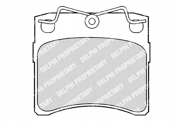 фото №1, Delphi тормозные колодки тормозные vw transporter t4 delphi h