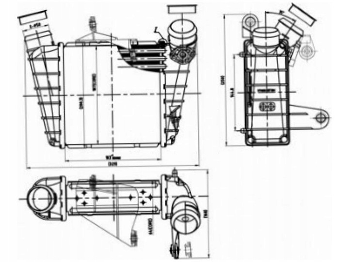 фото №2, Интеркулер seat ibiza iii mk3 1.4-1.9 cordoba ii mk2 1.4 1.9