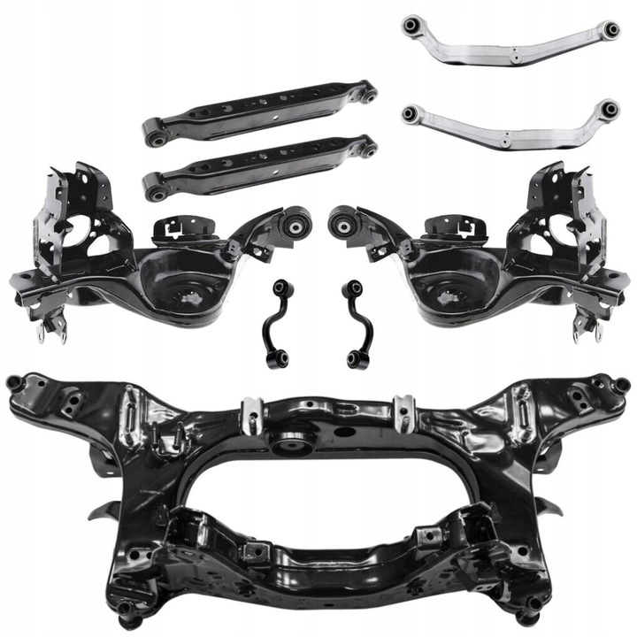 фото №1, Балка рама підрамник візок + важіль зад x6 szt nissan qashqai j10 4x4 awd