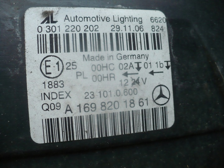 фото №8, Mercedes b-klasa w245 лампа права перед a1698201861