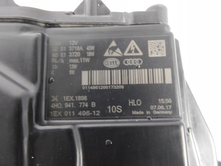 фото №16, Audi a8 d4 4h рестайлінг лампа права ліва повний led 4h0941034 4h0941033