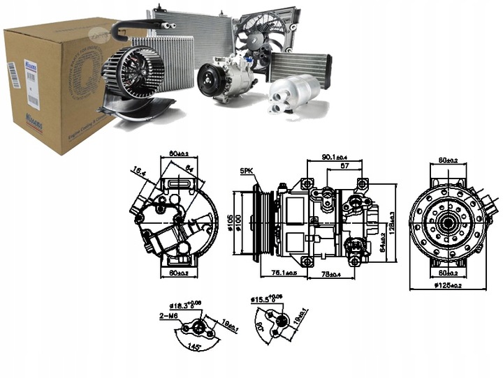 фото №1, Компресор кондиціонера toyota avensis corolla vers