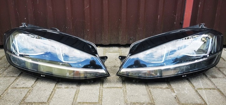 фото №1, Vw golf vii рестайлінг лампа ліва перед звичайна + led європа демонтаж