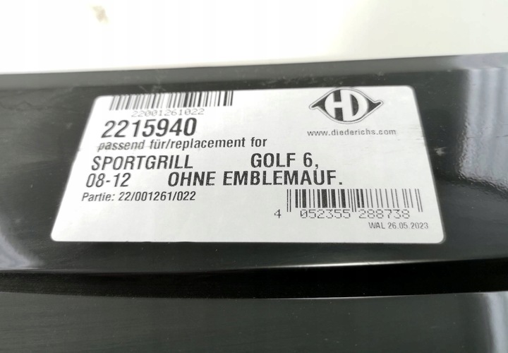 фото №2, Решітка радіатор решітка радіатора vw golf vi 08-12 gti optik