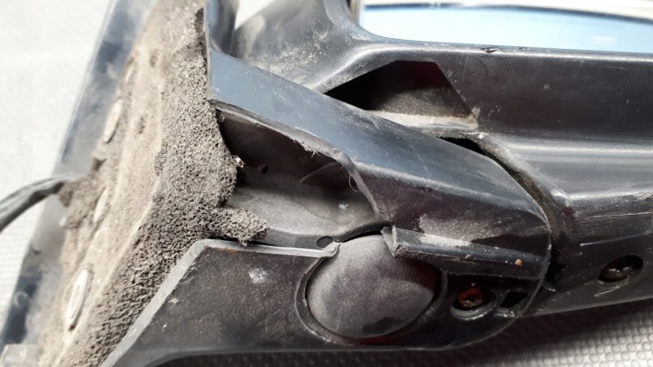 фото №7, Зеркало правое mazda 626 ge 94r чёрные механическое