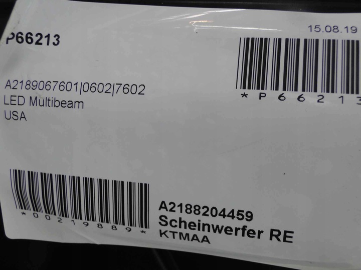 фото №12, Mercedes cls 218 лампа права led multibeam usa