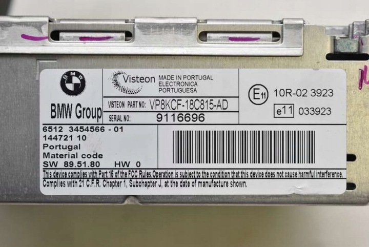 фото №8, Радіо радіопрогравач cd rds 3454566 mini cooper one r56 06-15