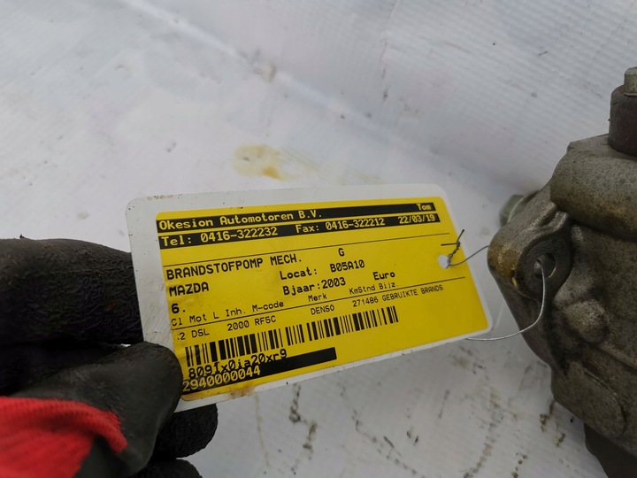 фото №5, Насос впрыскивающий 294000-0044 rf5c mazda 5 6 2.0 citd