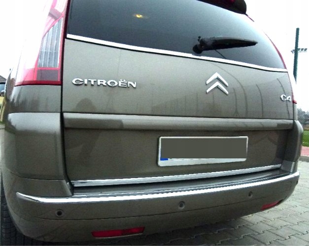 фото №11, Citroen c4 grand picasso - планка хром na кришка багажника