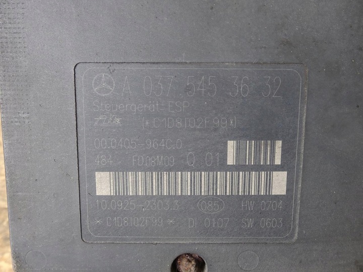 фото №15, Mercedes cl203 clc 1.8 компрессор насос abs a0375453632 a0064314812