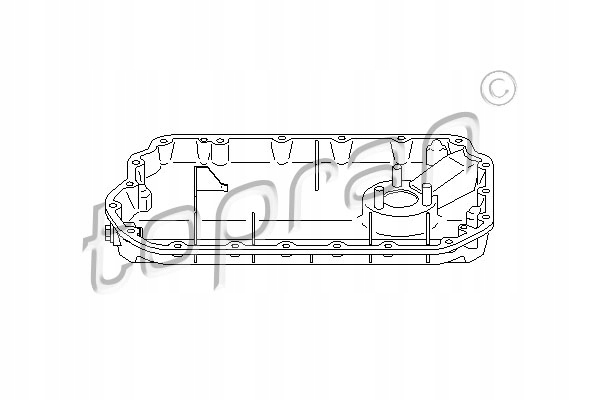 фото №12, Topran поддон масла passat audi a4 2.4-2.8 97-