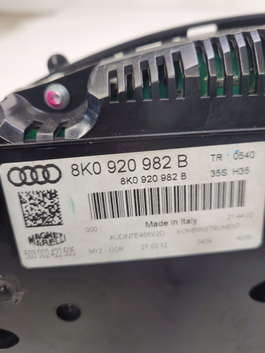 фото №8, Спідометр  прилади audi a4 b8 рестайлінг 2.0 tdi 8k0920982b