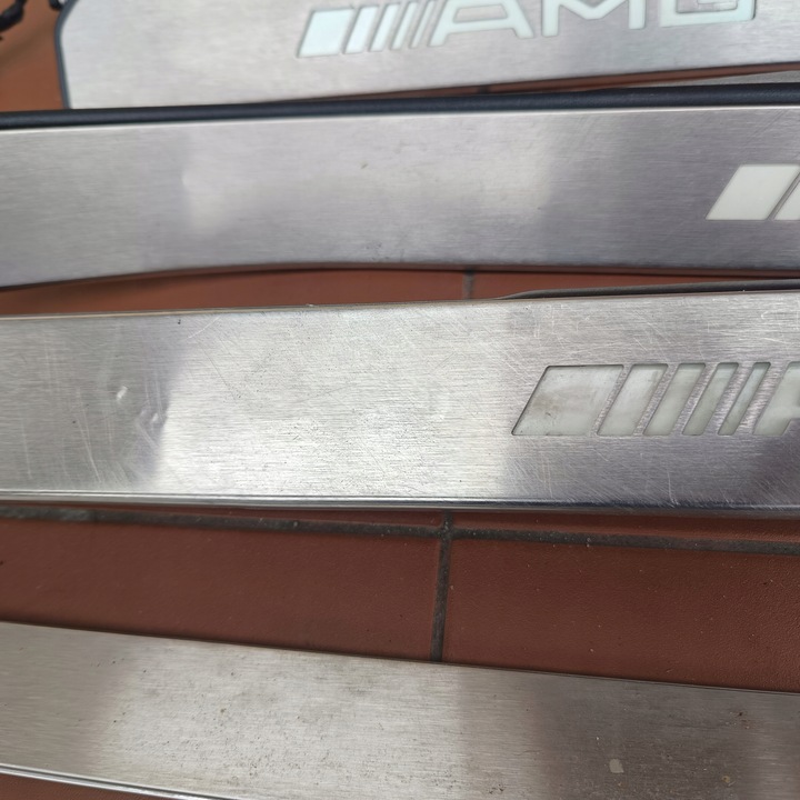 фото №8, Mercedes s-klasaw w221 планки пороговые подсвечиваемый накладки длинный amg