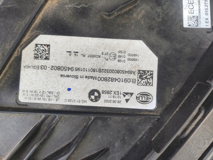 фото №8, Bmw 3 g20 g21 рестайлінг повний led фара права перед синя 9450802
