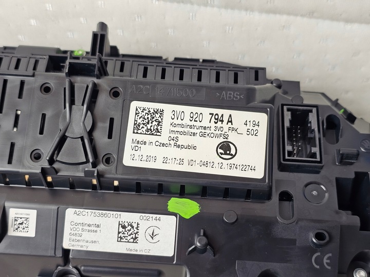 фото №5, Спидометр манометр приборы экран дисплей виртуальный skoda superb digital 3v0