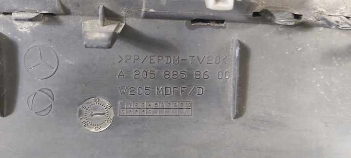 фото №3, Mercedes c-klasa a2058858600 спойлер бампера зад 4xpdc