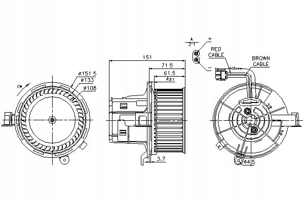 фото №2, Nissens вентилятор повітродувка 128182n 7304731 ms8640