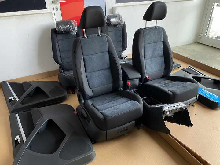 фото №7, Gd tiguan i рестайлінг сидіння диван салон оббивка комплект алькантара велюр