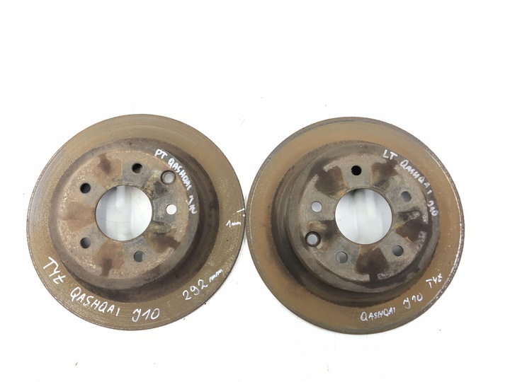 фото №1, Диски тормозные зад nissan qashqai j10 1.5dci