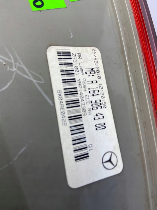 фото №16, Mercedes ml w164 рестайлинг фара правая задняя правое зад a1649064300 led
