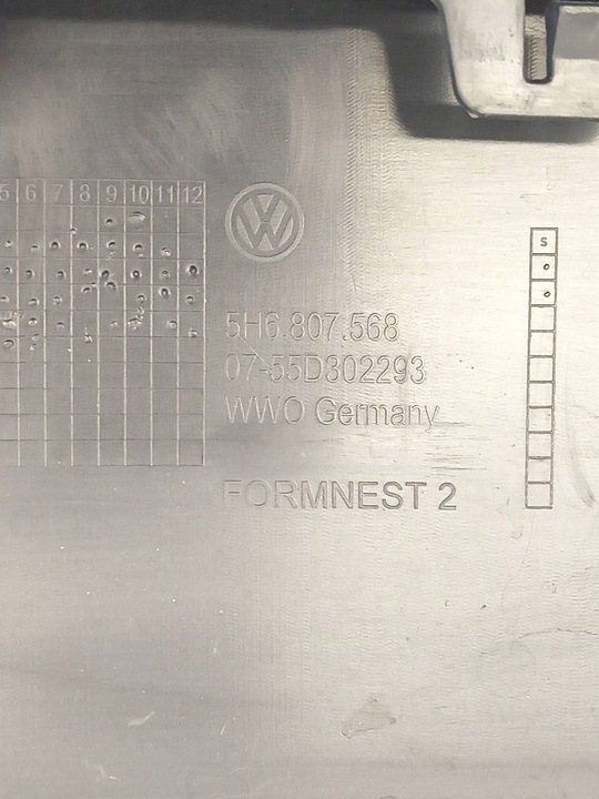 фото №8, Vw golf viii 8 5h0 2019- спойлер дифузор накладка бампера зад 5h6807568