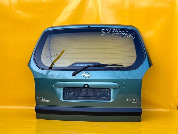 фото №8, Крышка багажника комплектная zafira a 1999-2005r зелёная код краски z374 .